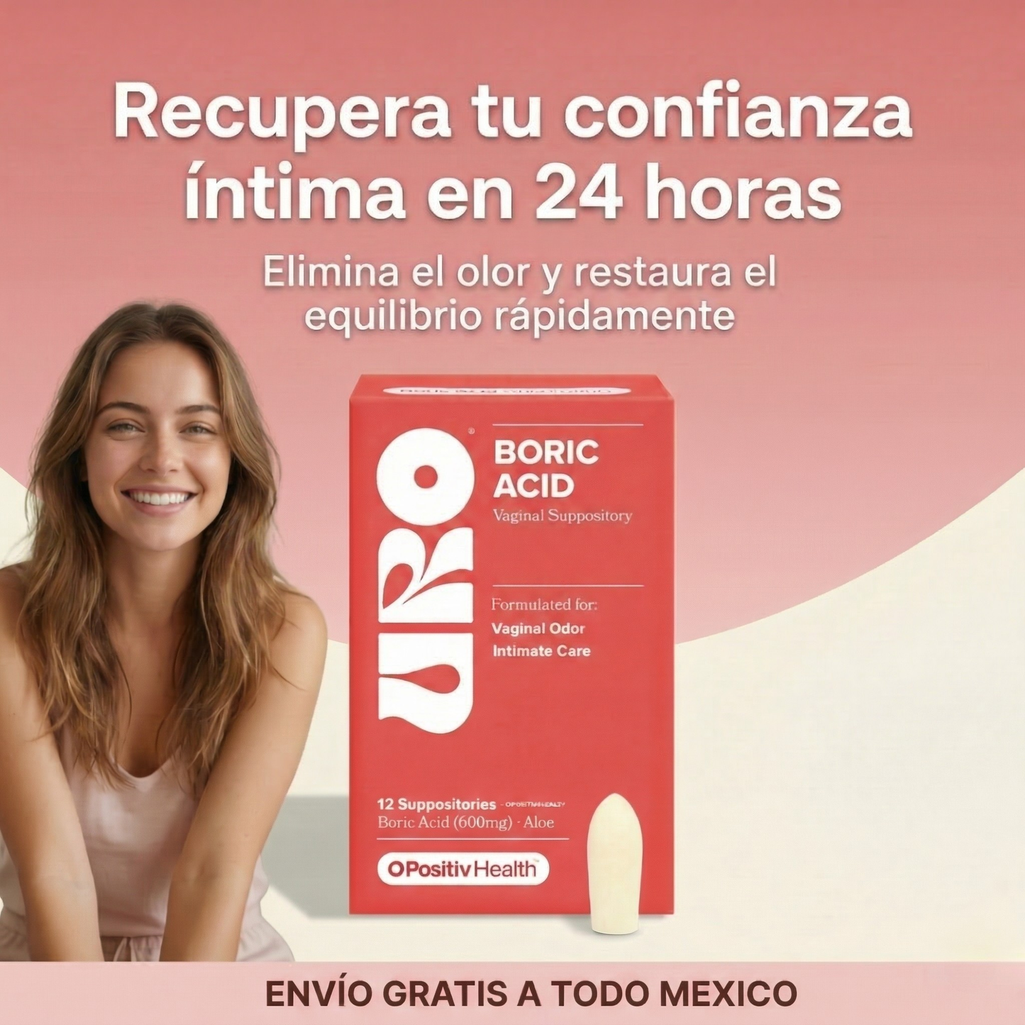URO: Supositorio vaginal de ácido bórico