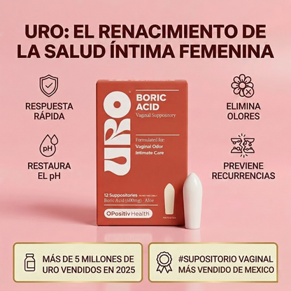 URO: Supositorio vaginal de ácido bórico
